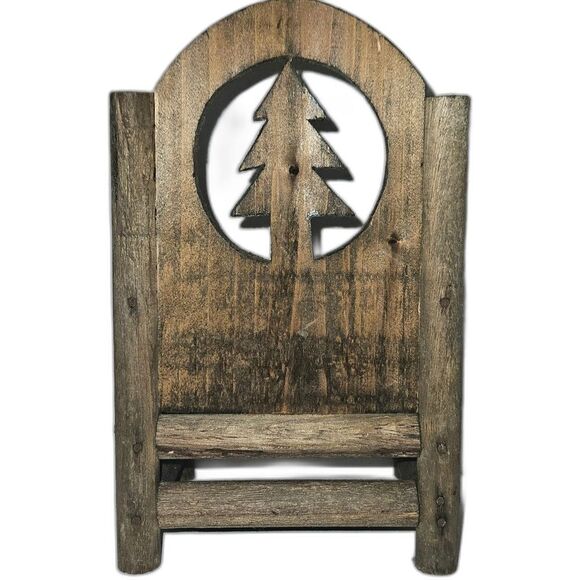 Boyd's Bear Wood Land Pine Tree Chair Log Style - Picture 4 of 7